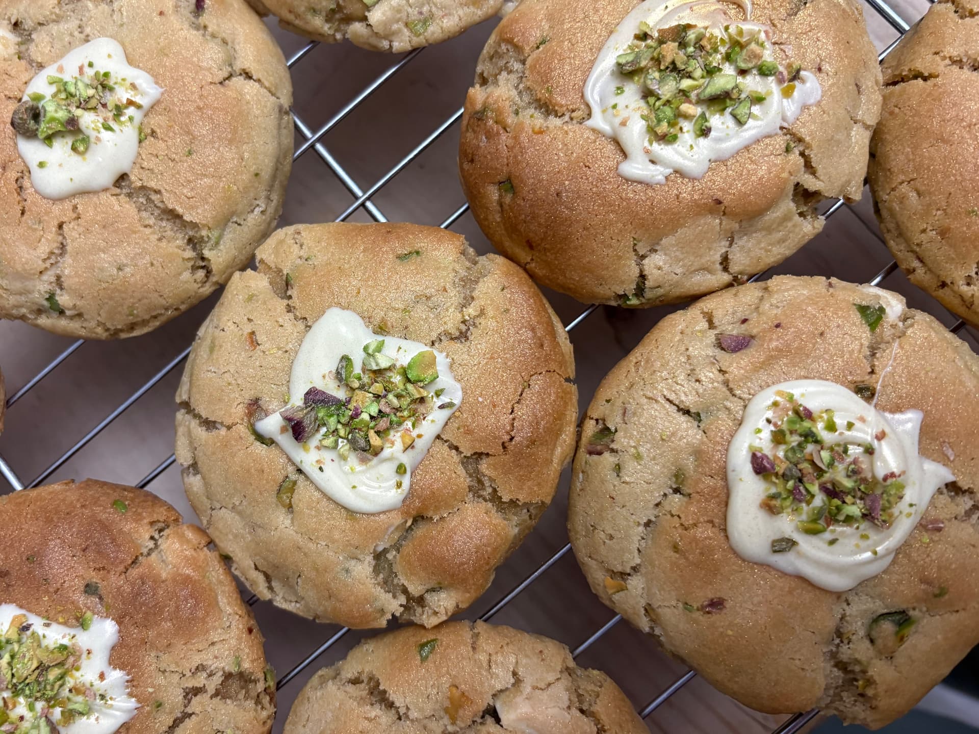 Pistachio & White Chocolate Cookies